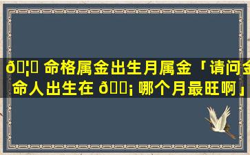 🦊 命格属金出生月属金「请问金命人出生在 🐡 哪个月最旺啊」